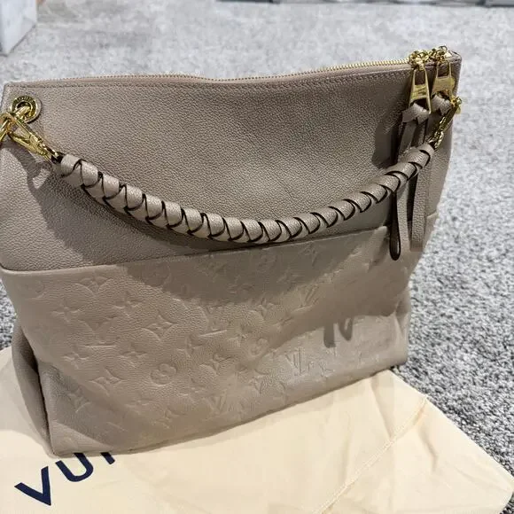 Louis Vuitton Empreinte Maida Hobo Tourterelle Leather Bag Purse, Turtle Dove - Picture 4 of 16